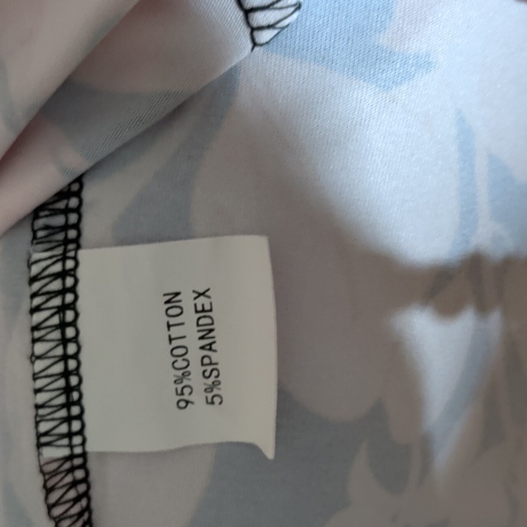 Maxi Dress With Floral Skirting - Cotton Blend - Picture 5 of 7